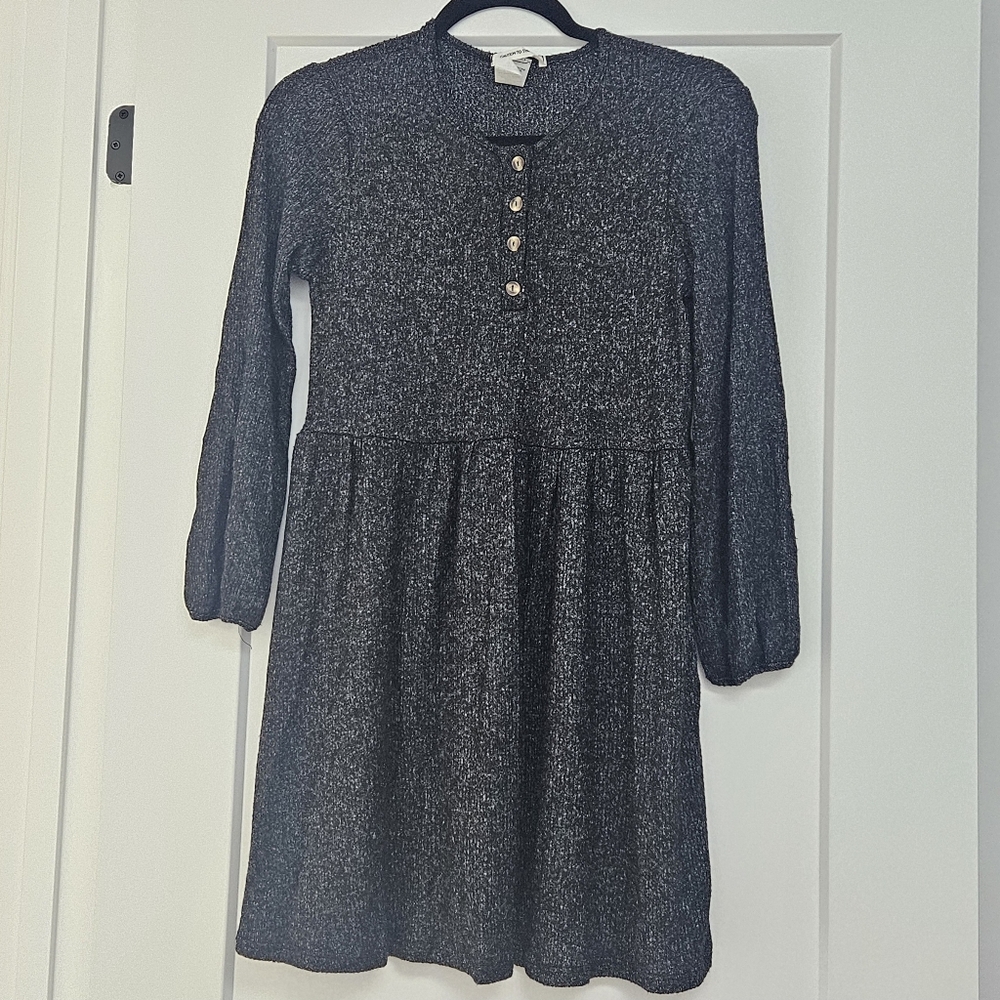 CAUTION TO THE WIND Black Knit Dress Cottagecore XS BNWT